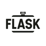 DALL·E 2023-12-20 01.52.08 - A logo for the brand 'Flask', featuring the word 'Flask' in clear, bold, black letters on a white background. The design is minimalistic, with no shad